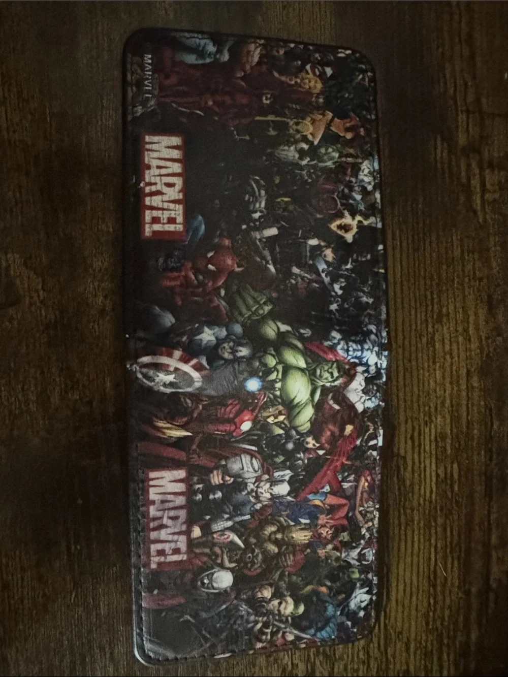 Marvel Heroes Collage Wallet - Red, Green, Blue
